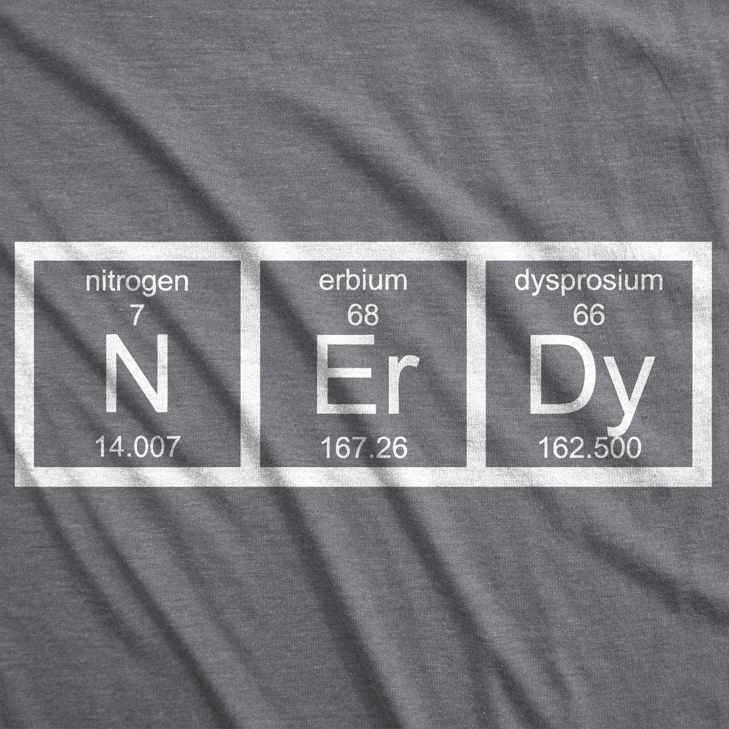 Мужская футболка Crazy Dog T-Shirts, Inc. Nerdy Periodic Table T Shirt Funny Science Shirts, цвет: Светлый серый — фото 2