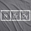 Womens Nerdy Periodic Table T Shirt Funny Science Dork Geek Tee for Ladies - Crazy Dog Women's T Shirt - image 2 of 4