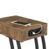 NicBex Modern Wood Texture Tray End Table with Black Metal Legs,Natural Side Table,Coffee Table for Bedroom,Living Room - 3 of 4