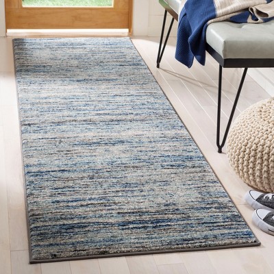 Celestial Spark Blue and Gray 2'3" x 8' Easy-Care Runner Rug