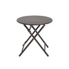 3 Patio Seating Set,Outdoor Camping Chairs With Breathable Textilene Fabric Set Of 2,Folding Table With Metal Table Top -The Pop Home - 3 of 4