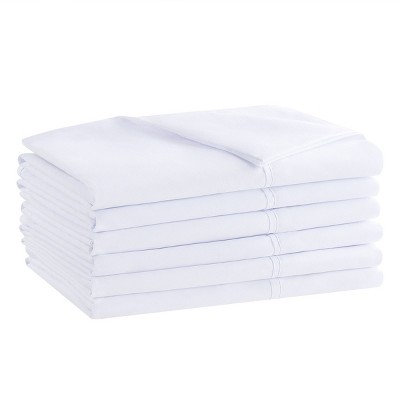 White Hypoallergenic Microfiber Queen Pillowcases - Pack of 12