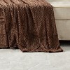 Plazatex Chevron Braided Stylish Soft Comfortable and Lightweight All Seasons Blanket King Choclate - 4 of 4