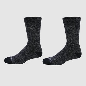 Dickies Men's 2pk Steel Toe Moisture Control Crew Socks - Black 6-12: Midweight, Cotton Blend, Machine Washable - 1 of 2