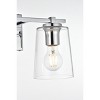 Elegant Lighting Kacey 2 light Chrome and Clear Bath Sconce - 4 of 4