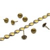 Dritz 7/16" x 5-Yards 75ct Home Smooth Decorative Nailhead Trim Antique Brass - 3 of 4
