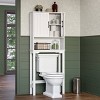 RiverRidge Monroe Over the Toilet Spacesaver Bathroom Medicine Storage Cabinet with Adjustable Shelf - White - 2 of 4