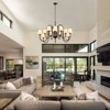 PAKOKULA Modern 12-Light Black Branch Farmhouse Sputnik Chandelier with White Opal Glass Shades for Kitchen Island or Dining Room - 4 of 4