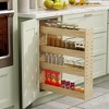 Adjustable Pull Out Cabinet Organizer 7½” W x 24½”H 4-Tier Narrow Cabinet Drawers Slide Out with Soft Close Wood Spice Rack for Narrow Cabinet - 2 of 2