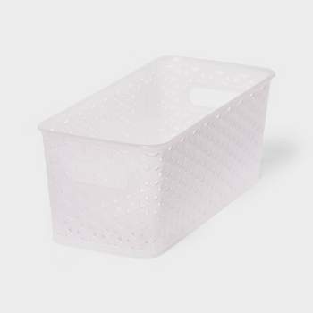 Y-Weave Half Medium Decorative Storage Basket Translucent - Brightroom™