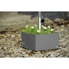 XXD Zinc Plated Powercoated Planter & Umbrella Stand, Dark Grey - 4 of 4