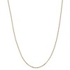 Black Bow Jewelry 1.25mm, 14k Yellow Gold, Flat Figaro Chain Necklace - 3 of 4