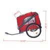 VisioGear Dog Bike Stroller, Pet Cart Bicycle with 3 Entrances, Wheels and Mesh Screen, Red & Black, 53.93"*29.13"*31.49" - 3 of 4