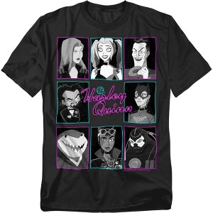 Harley Quinn Animated Series Group Heads Adult T-Shirt - 1 of 4