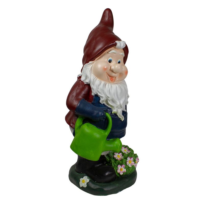 Northlight 20" Gardener Gnome with Watering Can Outdoor Garden Statue, 3 of 6