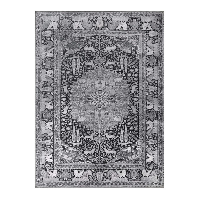 Bohemian Floral Medallion Indoor Area Rug or Runner by Blue Nile Mills, 1 of 9