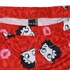 Seven Times Six Betty Boop Pajamas Women's Cheeta Print and Lips AOP Lounge Pajama Pants Red - 3 of 4