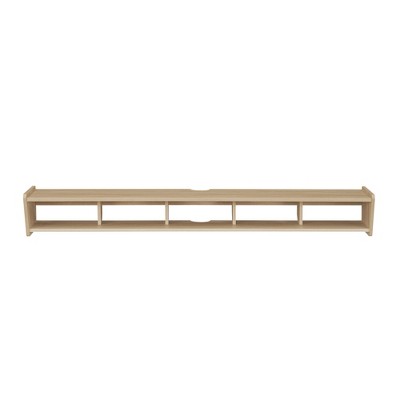 Cesicia Modern Wall-Mounted Floating TV Stand ¨C Coastal Oak