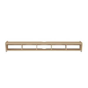 Cesicia Modern Wall-Mounted Floating TV Stand ¨C Coastal Oak - 1 of 4