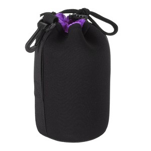 Unique Bargains Waterproof Shockproof Wear-resistant Flexible Lens Case Black&Purple - 1 of 3