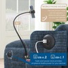 YOOCOZZ Sectional Sofa with Built-in Phone Holder and Charger, Side Storage Pockets, and Movable Ottoman - 4 of 4