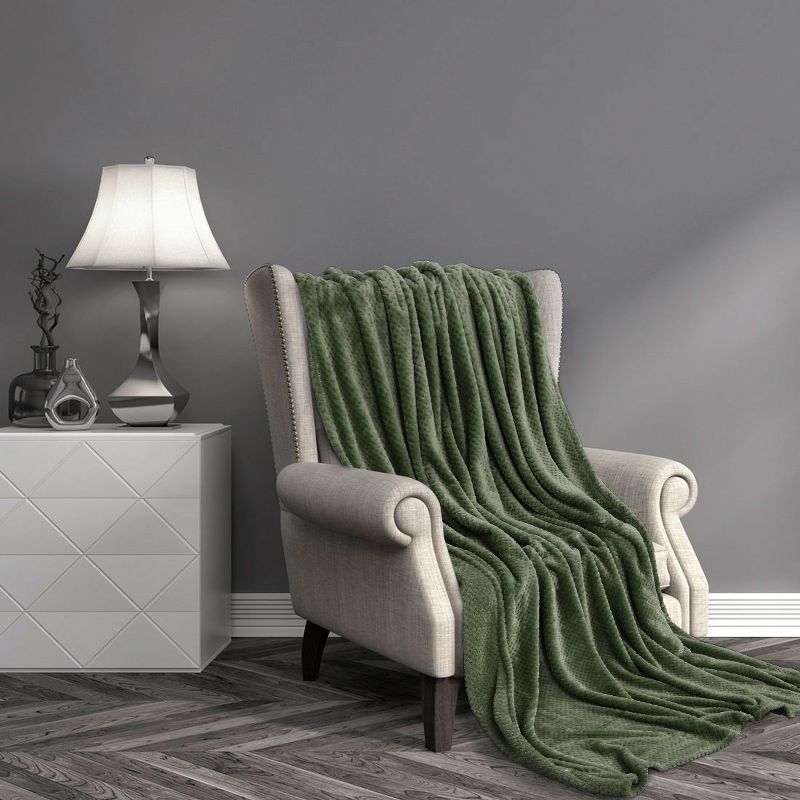 PiccoCasa Flannel Fleece Bed Blankets Fuzzy Plush Lightweight Bed Blankets, 5 of 8
