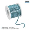 Unique Bargains Bags Clothing Decoration Crystal Rhinestone Sew on Close Claw Chain Trim - 2 of 4