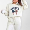 Simply Sage Market Coquette America EST. 1776 Lightweight Garment Dyed Sweatshirt - 2 of 4