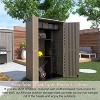 Yardgrace Outdoor Storage Cabinet Waterproof, Resin Vertical Outdoor Storage Shed For Patio Furniture, Garden Tools - 4 of 4
