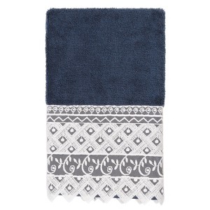 Linum Home Textiles 100% Turkish Cotton AIDEN Embellished Towel Set - 1 of 2