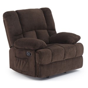Recliner Sofa for Living Room Chair for Adults, Chocolate - 1 of 4