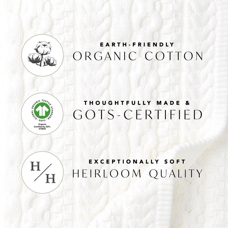 Hope & Henry Womens' Organic Cotton Puff Sleeve Eyelet Romper, 3 of 4