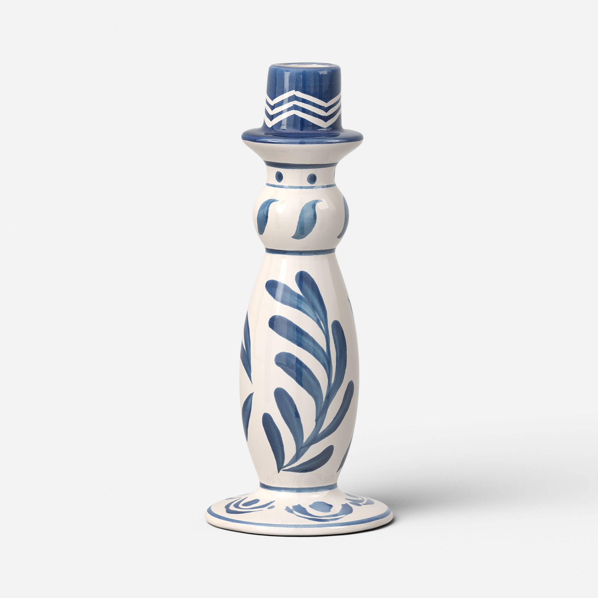 Painted Ceramic Taper Candle Holder - Threshold™