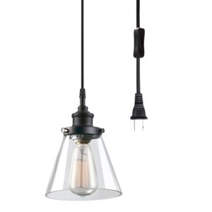 Globe Electric Jackson Matte Black 1 lights Pendant Light - 1 of 4