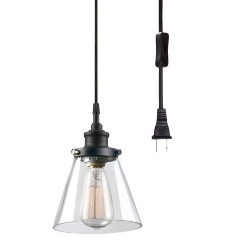 Globe Electric Jackson Matte Black 1 lights Pendant Light - image 1 of 4