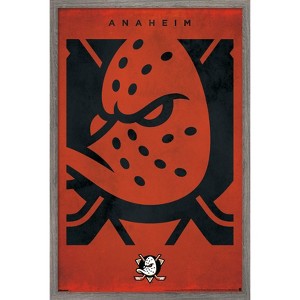 Trends International NHL Anaheim Ducks - Logo 25 Framed Wall Poster Prints - 1 of 4