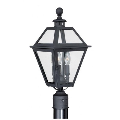 Vaxcel Nottingham 3 - Light Post Light in  Textured Black