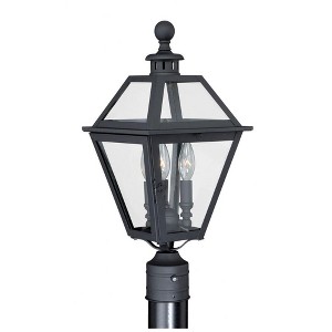 Vaxcel Nottingham 3 - Light Post Light in  Textured Black - 1 of 4