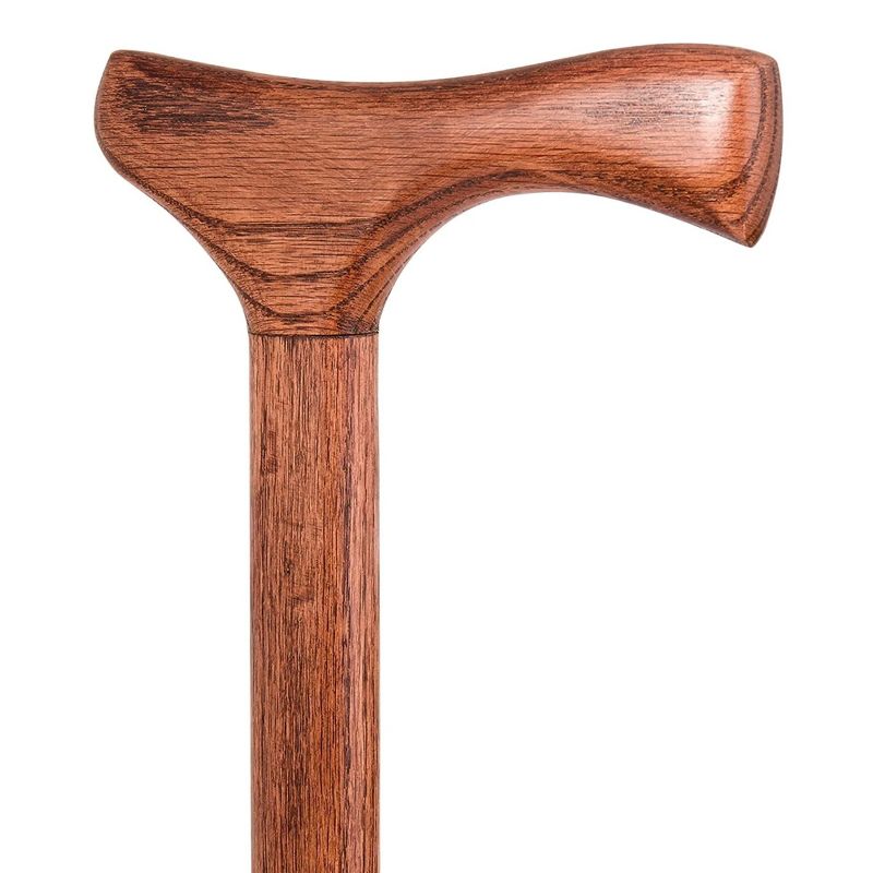 Brazos Twisted American Hardwood Wood T-Handle Cane 34 Inch Height, 3 of 9