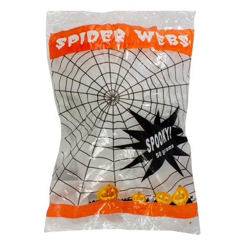 HALLOWEEN SPIDER WEB WEBBING SPIDERS STRETCHY COBWEB COB WEBS SCENE  DECORATION