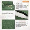 Kumasinova 360° Swivel Chair, Round Barrel Chair, Chenille Accent Chair, Modern Sofa Chair with 3 Removable Pillows, Armchair for Living Room/Bedroom - 3 of 4