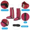 Unique Bargains Waterproof Outdoor Protective Zipper Non-Slip Shoe Gaiters 1 Pair - 4 of 4