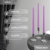 12 inch Taper Candles Set of 4 - Dripless and Smokeless Candle Unscented - Slow Burning Candle Sticks - 3 of 4