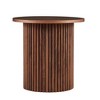 CENGHU Wood Round Dining Table for 4, Modern Farmhouse Kitchen Table, End Table with Wood Strip Base for Kitchen, Living Room, Dining Room - 4 of 4