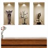 HomeRoots Set of Three Aca Faux Niche 3D Peel and Stick Wall Decals - 2 of 4