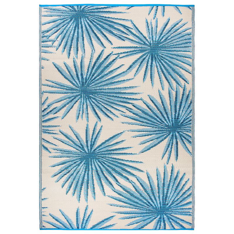 World Rug Gallery Floral Tropical Reversible Recycled Plastic Outdoor Rugs, 1 of 12