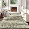 Machine Washable Area Rugs Ultra Thin Traditional Throw Rugs  Non Slip Foldable  Oriental Distressed Floor Cover Stain Resistant Indoor Carpet - 4 of 4