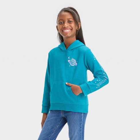 Girls' Zip-up Fleece Hoodie Sweatshirt - Cat & Jack™ : Target