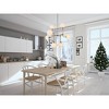 Elegant Lighting Hanson 8 lights pendant in polished nickel with frosted shade - 2 of 4