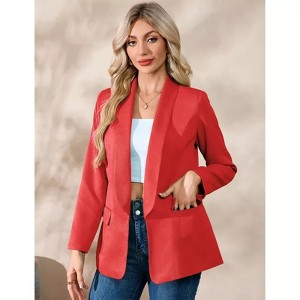 Blazer Jackets for Women Business Casual Outfits Work Office Blazers Lightweight Dressy Suits with Pocket - 1 of 4